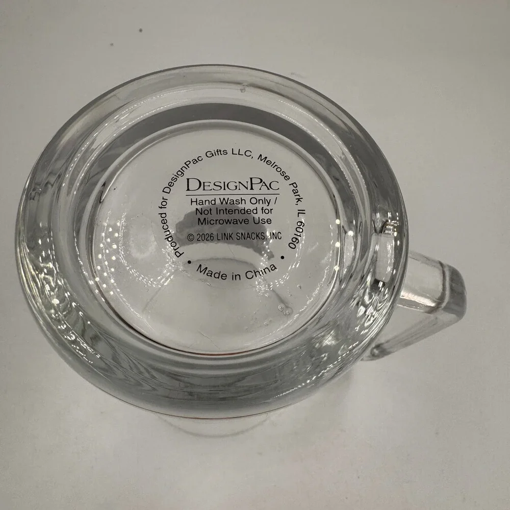 Jack Link's Beer Mug Glass Tankard Red Bull Logo DesignPac 2006 Clear Barware
